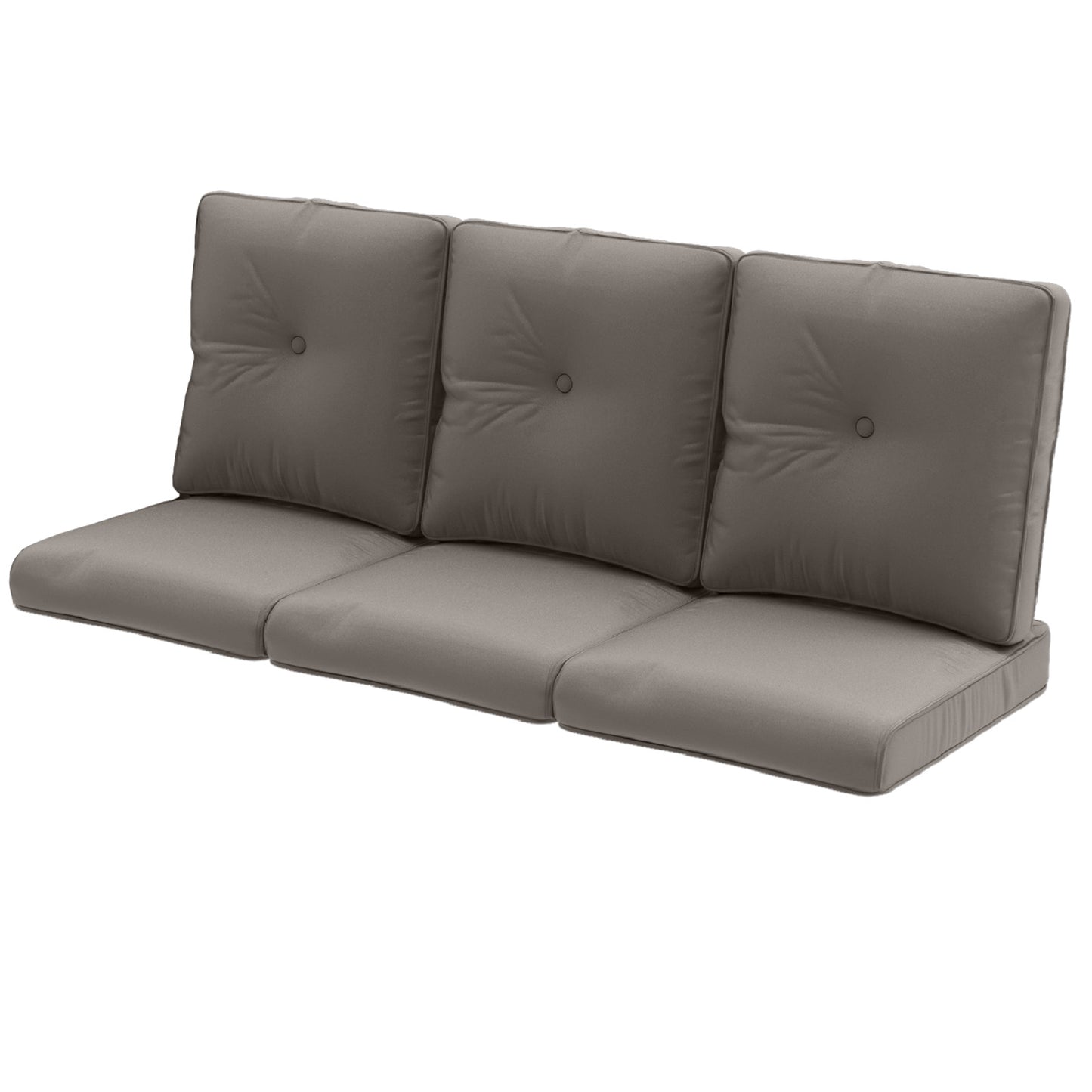 Outdoor Furniture Cushions with Removable Covers - Set of 6 (3 Seat & 3 Back) 22x24x4 Inch Patio Pillows