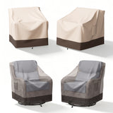 Belord patio furniture covers for chairs, 2-pack, waterproof 600D fabric with mesh vents, fits 35.4-inch outdoor patio chairs.