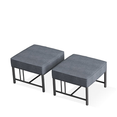 Belord BINGLI outdoor ottoman set of 2 with 5-inch cushions, durable design, suitable for outdoor patio or garden seating.