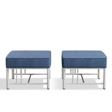 Belord BINGLI outdoor ottomans set of 2 with 300lb weight capacity and 5-inch cushions, designed for patio and garden seating.