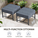 Belord BINGLI 6-piece patio set with high-back swivel rockers and coffee table, outdoor furniture for relaxing outdoor spaces