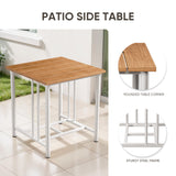 Belord BINGLI 7-piece patio set with high-back swivel rockers and coffee table, outdoor furniture for patio relaxation.