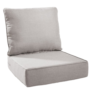 1 Set Outdoor Cushion, High Back and Deep Seating, 6" H x 24" W x 24" D - Belord