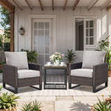 1 Set Outdoor Cushion, High Back and Deep Seating, 6" H x 24" W x 24" D - Belord