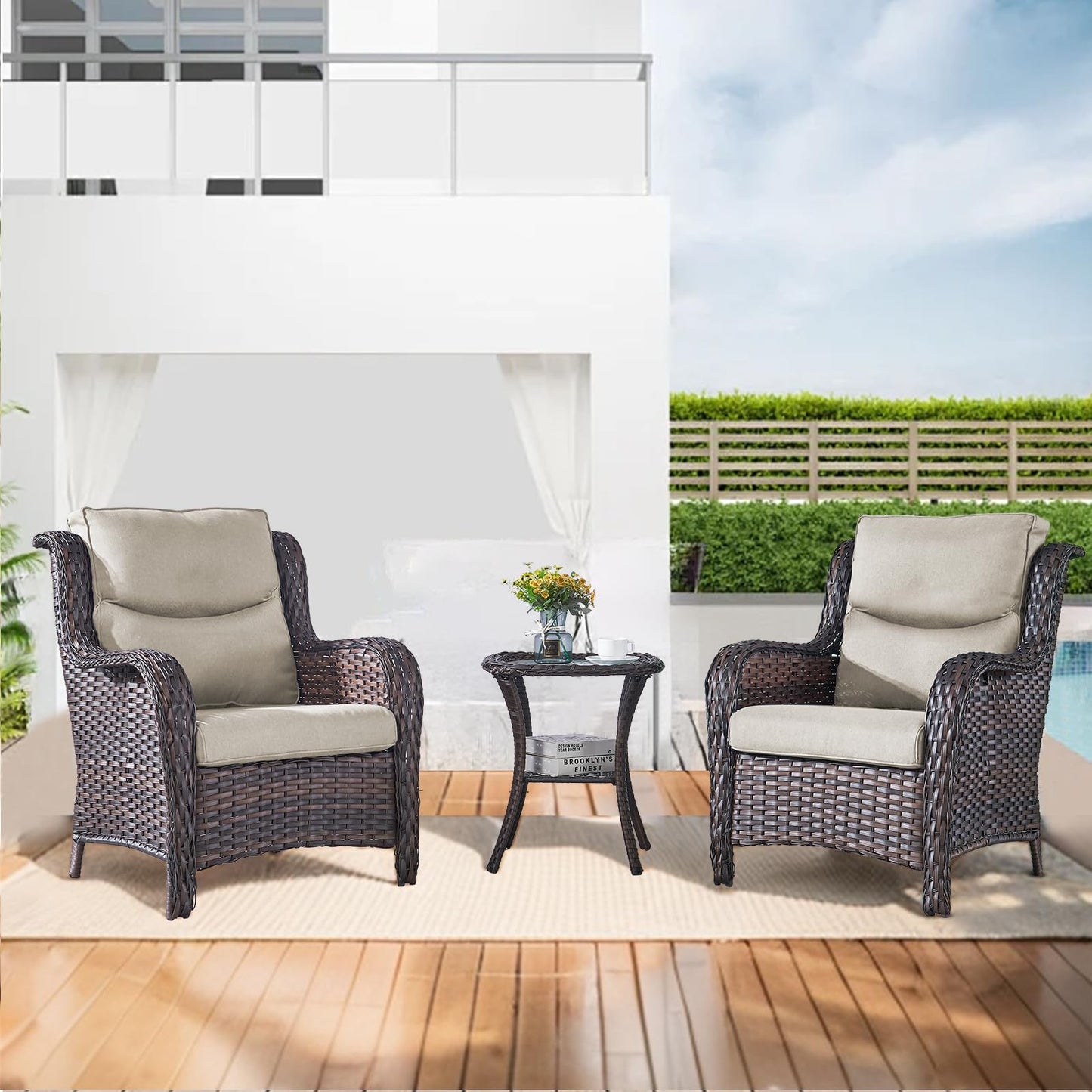 Save 40% - 1 Set High Back and Deep Seating Outdoor Cushion