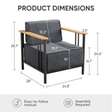 Luxury 2-Piece Patio Set – 10" Thick Cushions & Weatherproof Design, BINGLI - Belord