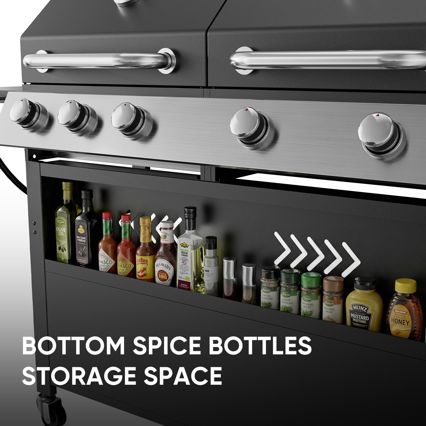 2-in-1 Outdoor Grill with Dual Covers, Foldable Side Table with Hooks – Essential for Camping, Backyard Barbecues, Picnics, and Outdoor Cooking