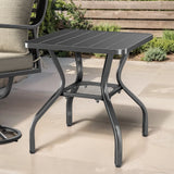 Black Iron Side Table - Belord