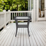 Outdoor 2 Tier Handwoven Wicker Bistro Table, NDS Series - Belord