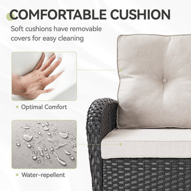 Outdoor Wicker Sofa, NDS Series - Belord
