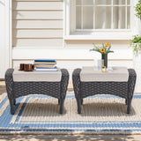 Outdoor Wicker Ottoman, NDS Series - Belord