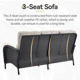 Outdoor Wicker Sofa, NDS Series - Belord