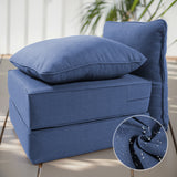 2 Set Outdoor Cushion, High Back and Deep Seating, 6" H x 24" W x 24" D - Belord