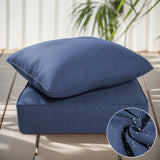 1 Set Outdoor Cushion, High Back and Deep Seating, 6" H x 24" W x 24" D - Belord