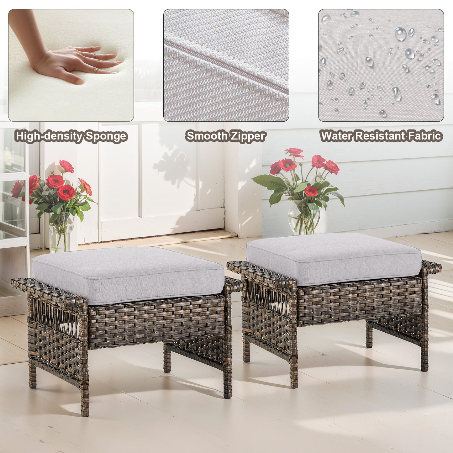 Save 50% - Outdoor Ottoman, SS Series