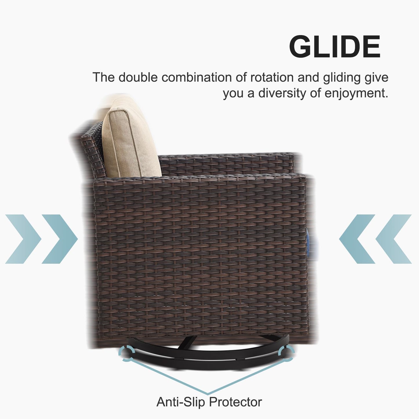 Save 30% - Outdoor Swivel Glider Chairs, GRS Series