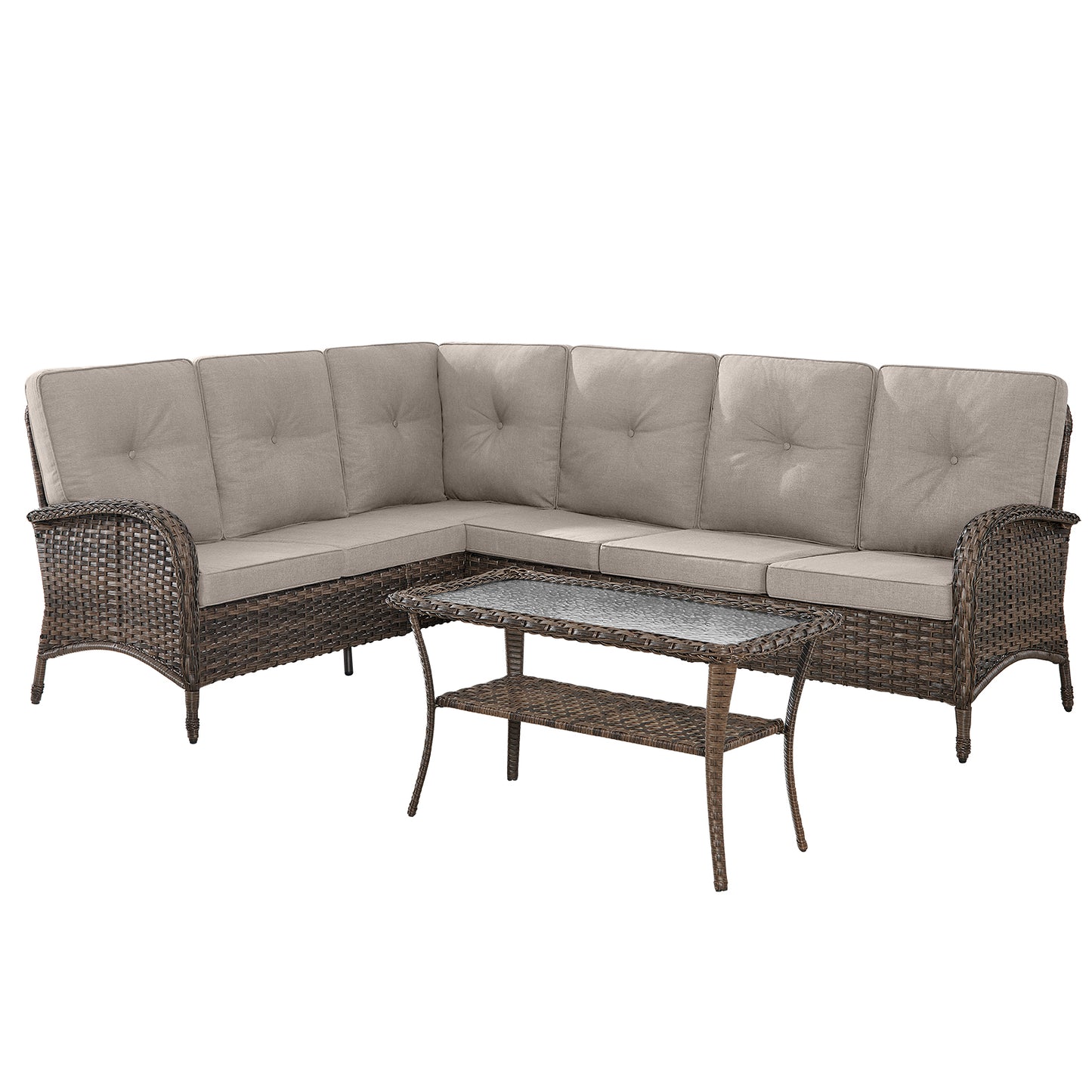 7-Piece Large Sectional Set with Coffee Table, NDS Series