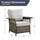 Outdoor 5" Wide Armrest Patio Chair, SS Series - Belord