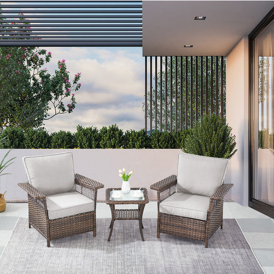 Patio Chairs Set with Side Table, SS Series
