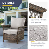 Outdoor 5" Wide Armrest Patio Chair, SS Series - Belord