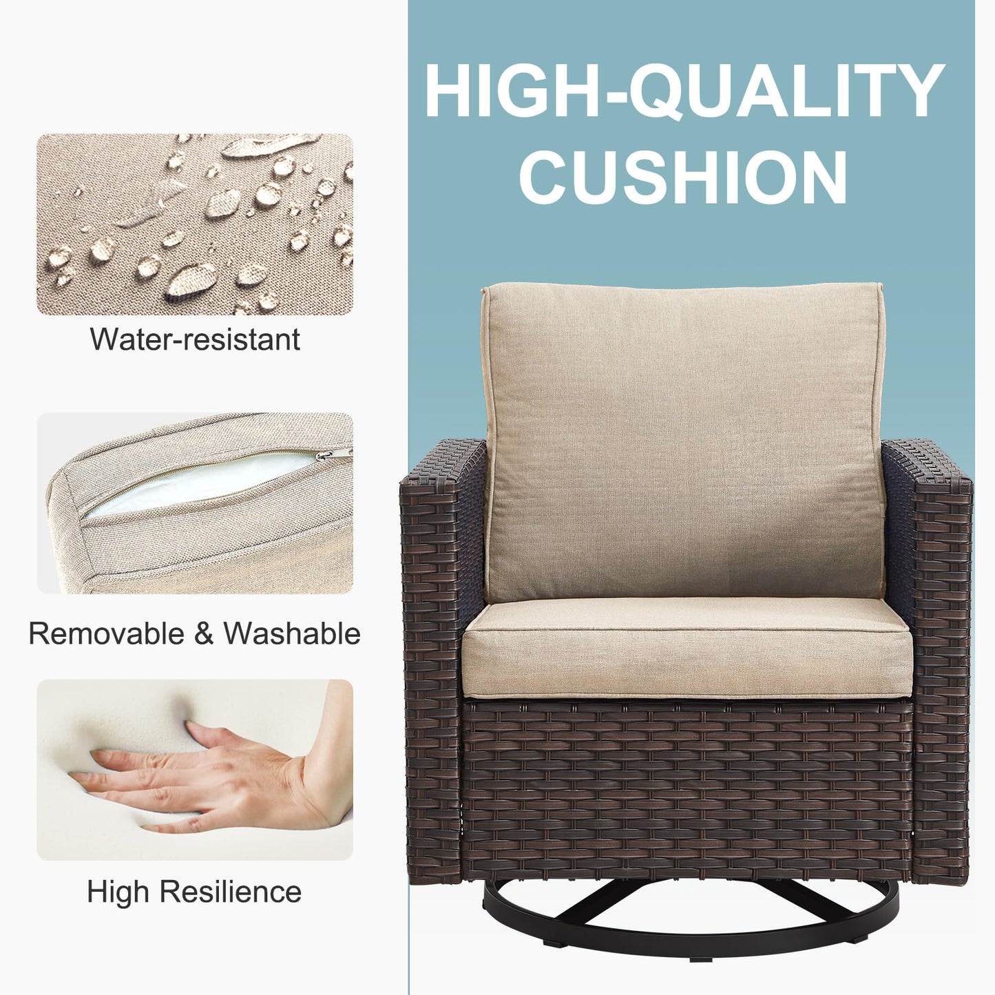 Save 30% - Outdoor Swivel Glider Chairs, GRS Series