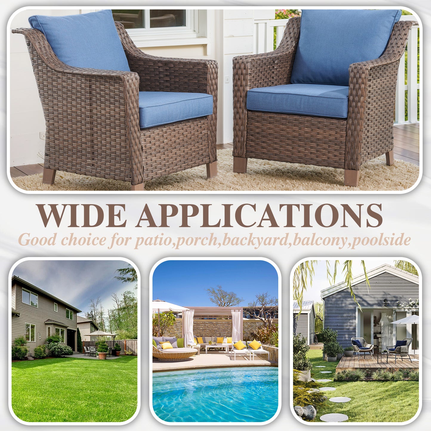 Save 50% - Outdoor Patio Chairs, DAR Series
