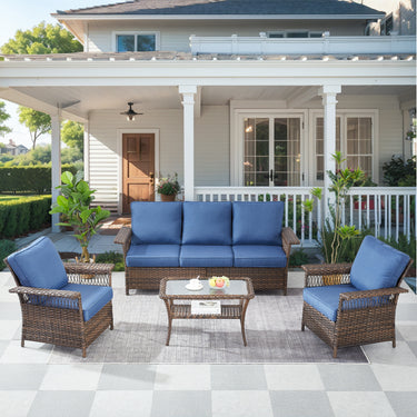 Sofa Set with Patio Chairs and Coffee Table, SS Series - Belord