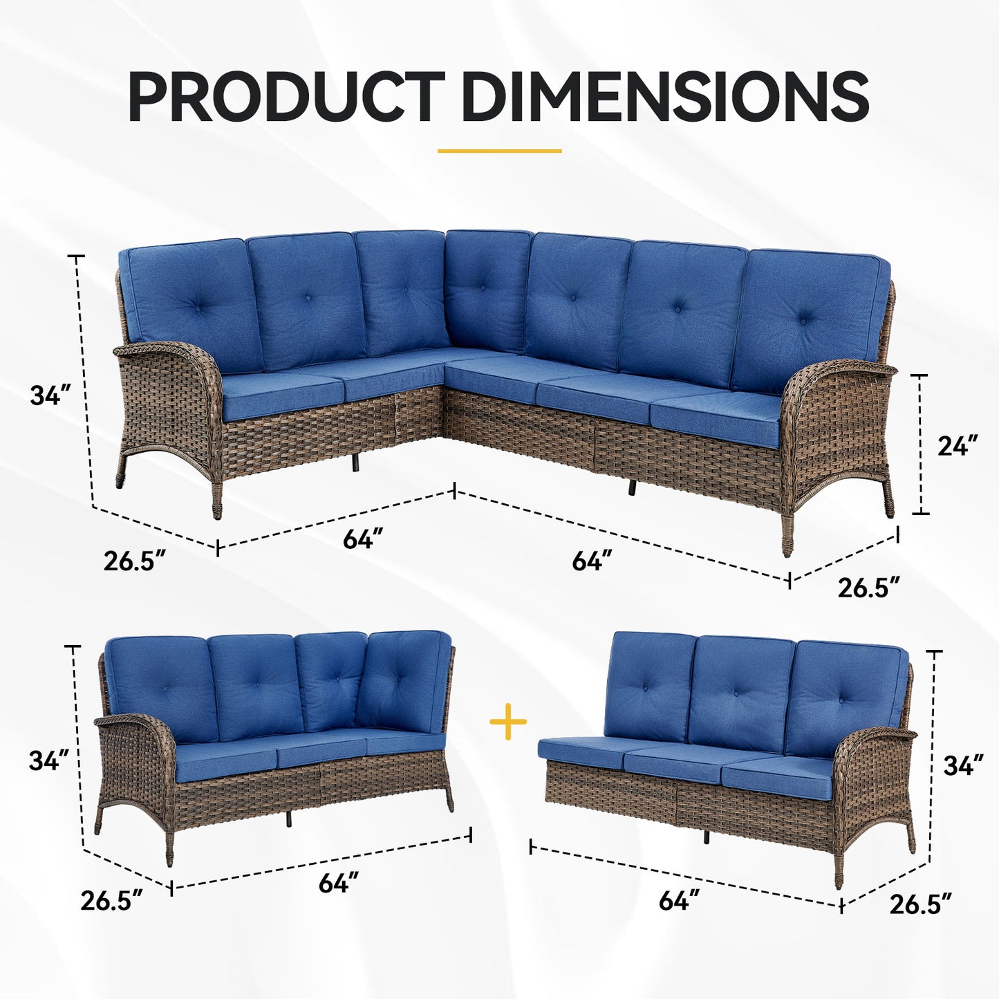 Save 30% - 6-Piece Large Sectional, NDS Series