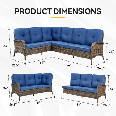 Save 30% - 6-Piece Large Sectional, NDS Series - Belord