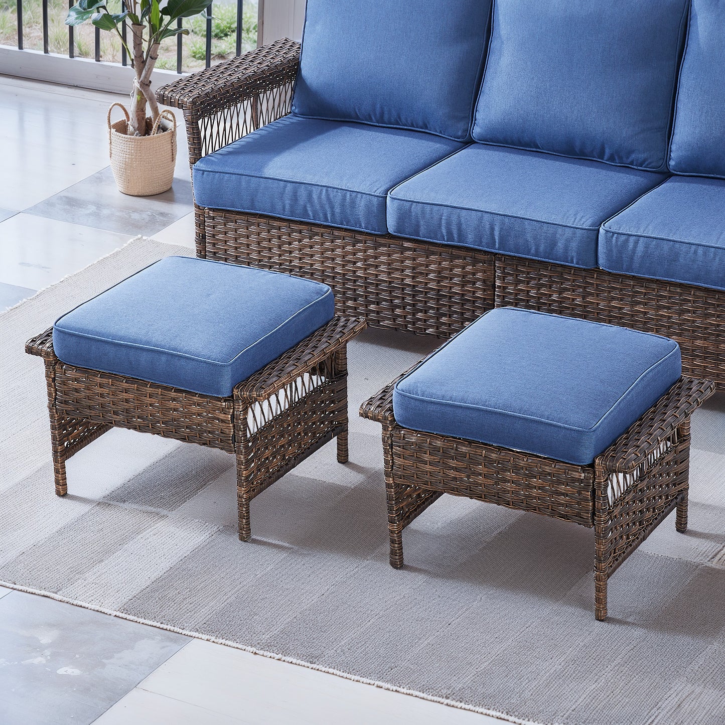 Outdoor Ottoman, SS Series