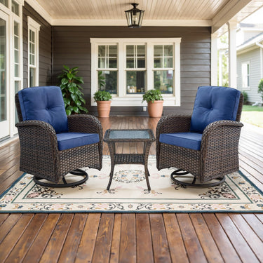 Save 50% - Swivel Glider Chairs Set with Side Table, NDS Series - Belord