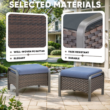 Save 50% - Outdoor Ottoman, HW Series - Belord