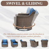 Outdoor Swivel Glider Chairs, DAR Series - Belord