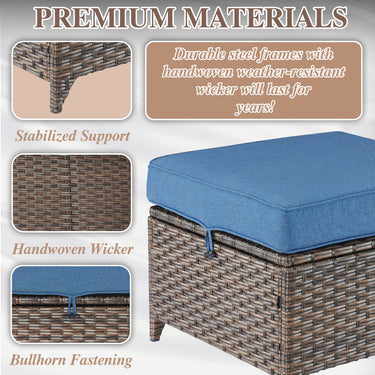 Outdoor Ottoman, DAR Series - Belord