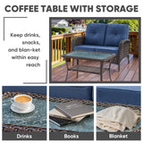 Loveseat Set with Coffee Table, NDS Series - Belord