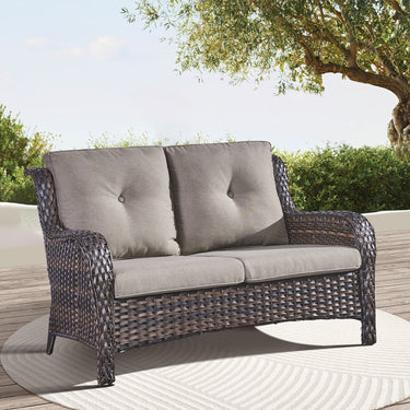 Outdoor PE Rattan Loveseat, NTC Series - Belord