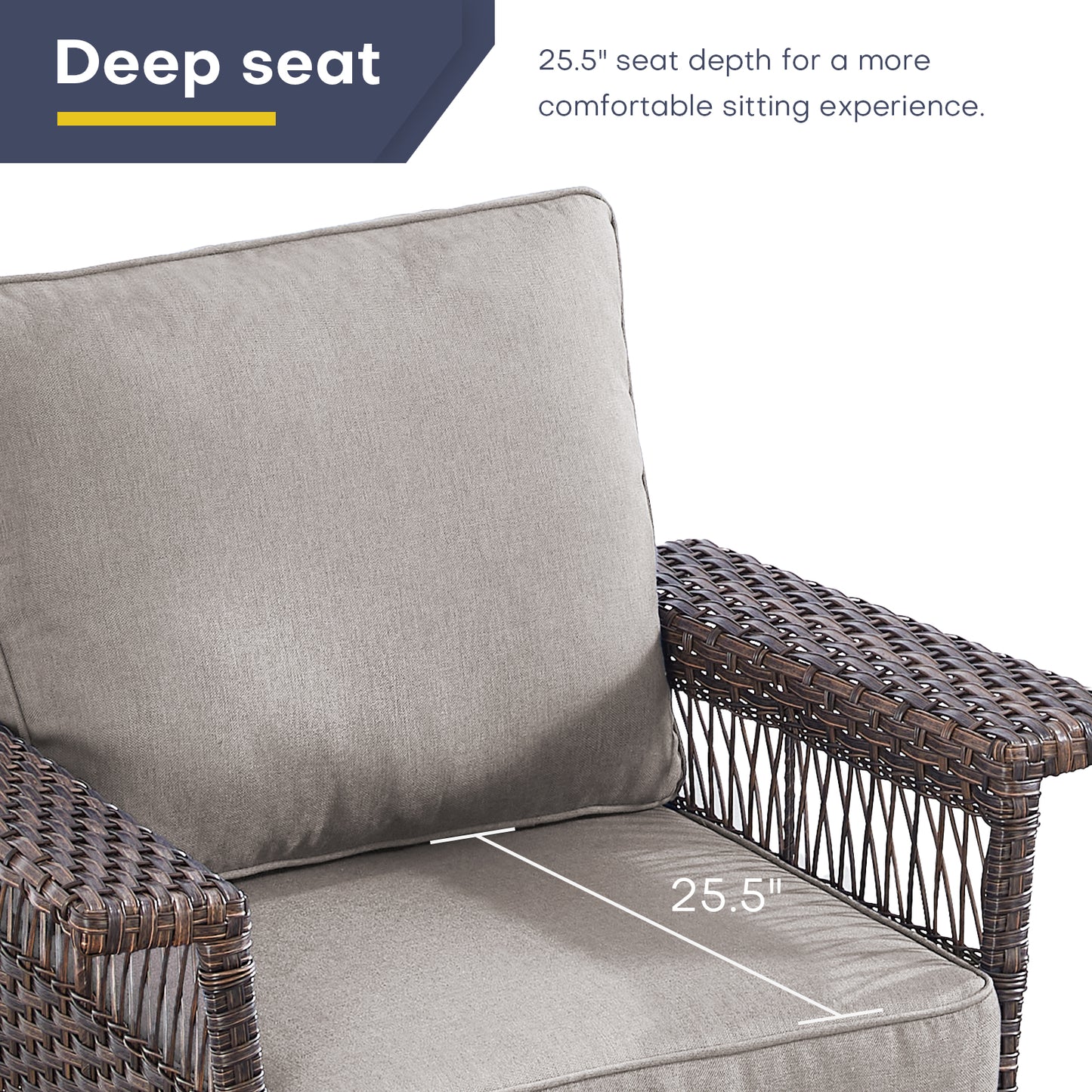 Patio Chairs Set with Side Table, SS Series