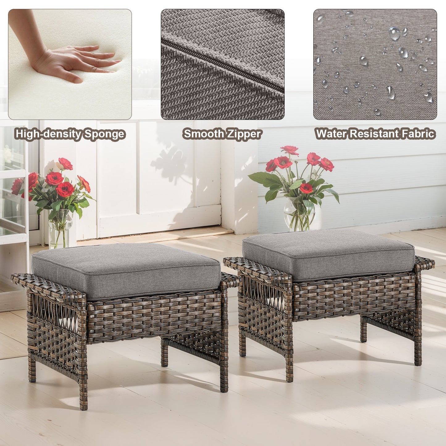 Save 50% - Outdoor Ottoman, SS Series