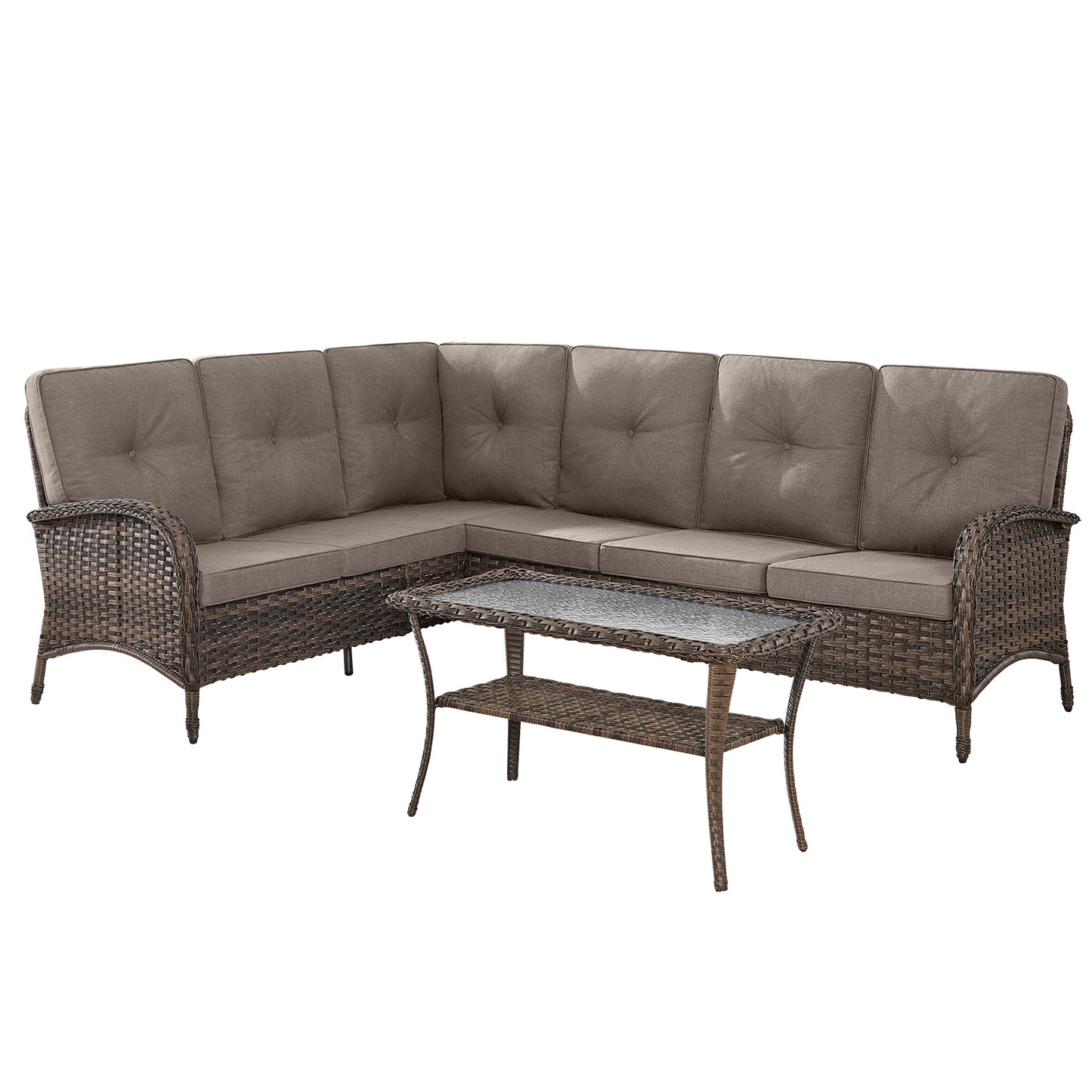7-Piece Large Sectional Set with Coffee Table, NDS Series