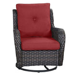 Outdoor 2PC PE Rattan Swivel Glider Chairs, NTC Series - Belord