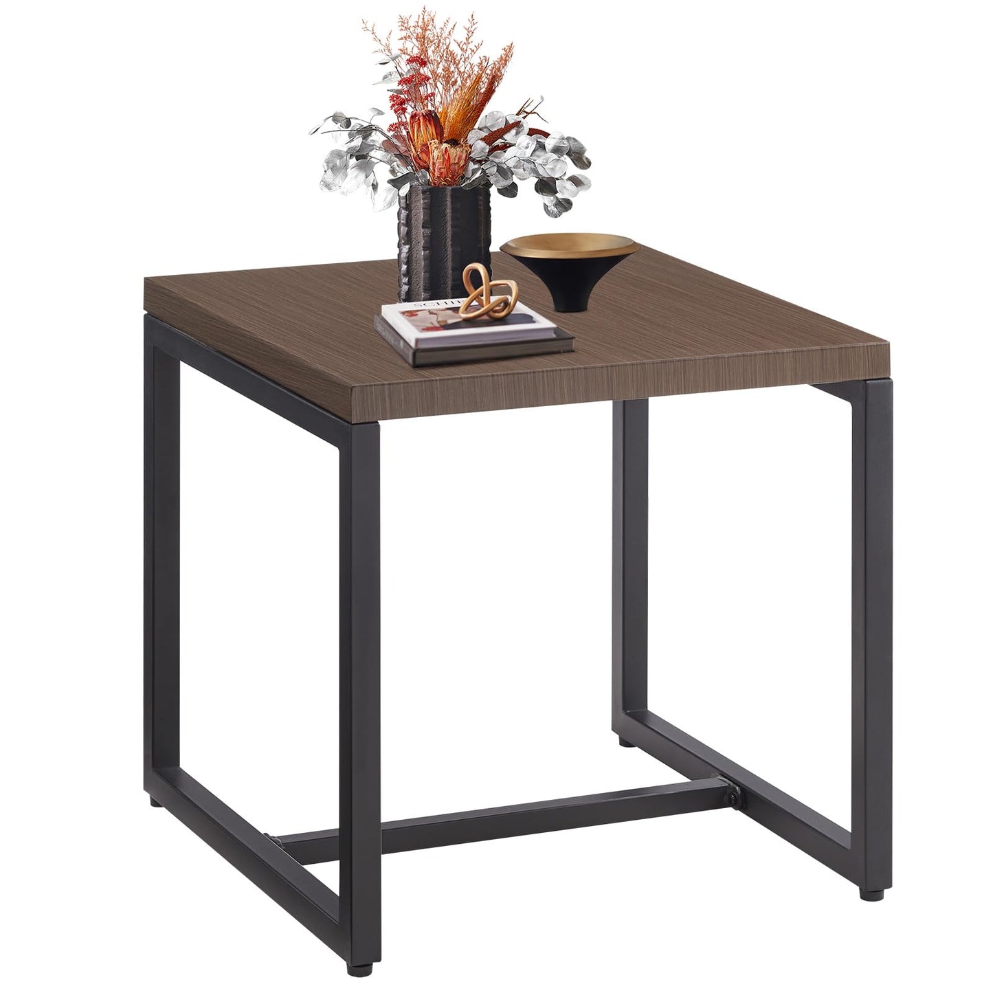 Save 40% - 50 Lbs Rust-Resistant Metal Patio Side Table - Modern Square Design, GRS Series