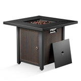 Iron Fire Pit Table with Lid - Belord