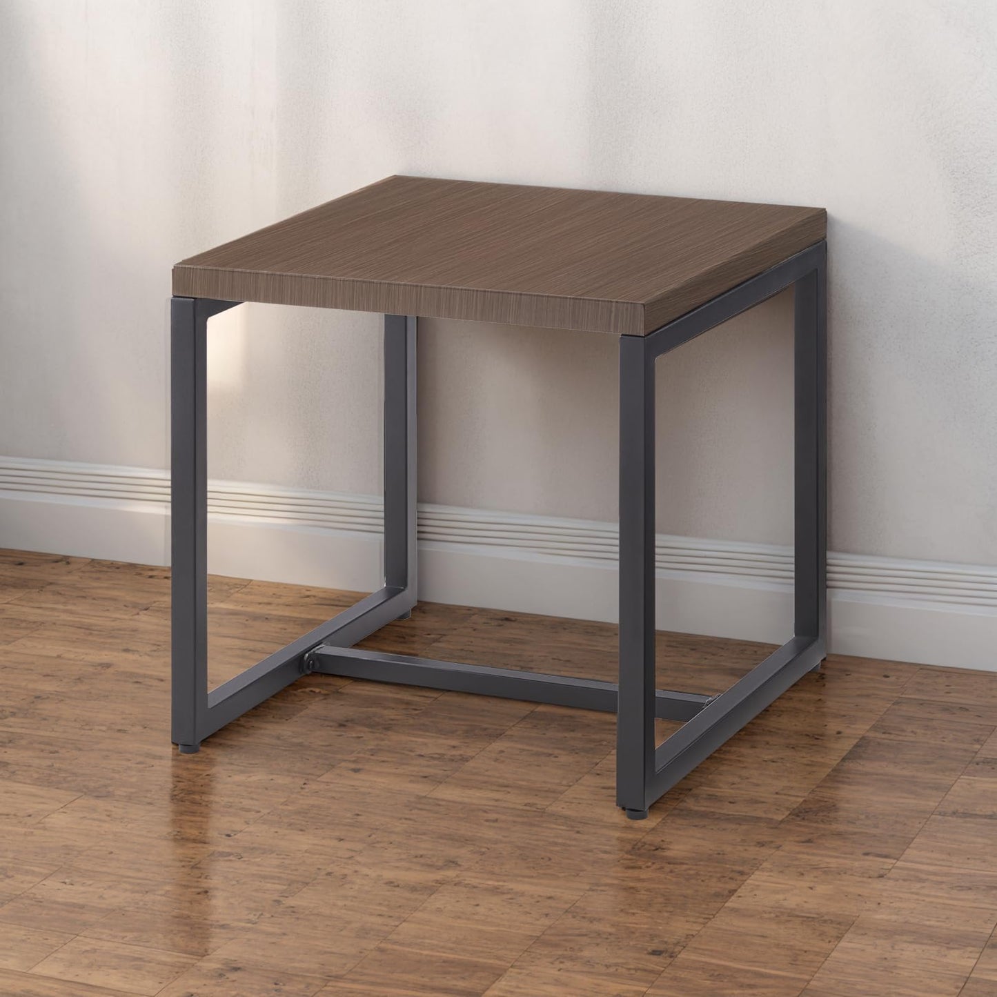 Save 40% - 50 Lbs Rust-Resistant Metal Patio Side Table - Modern Square Design, GRS Series