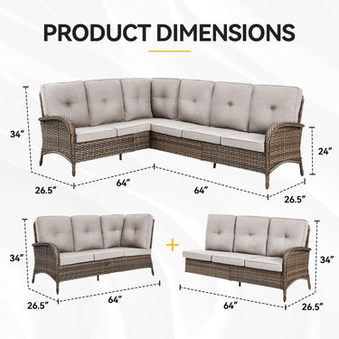 6-Piece Large Sectional, NDS Series - Belord