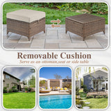 Outdoor Ottoman, DAR Series - Belord