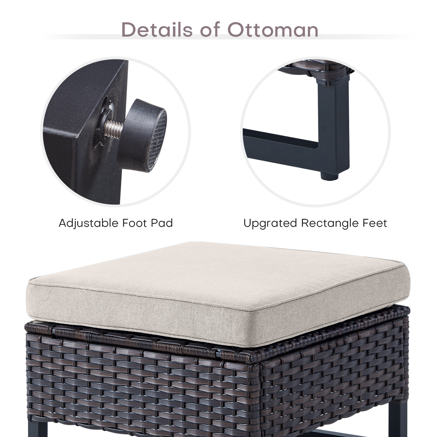 Save 40% - Outdoor 2-PC Ottoman, GRS Series