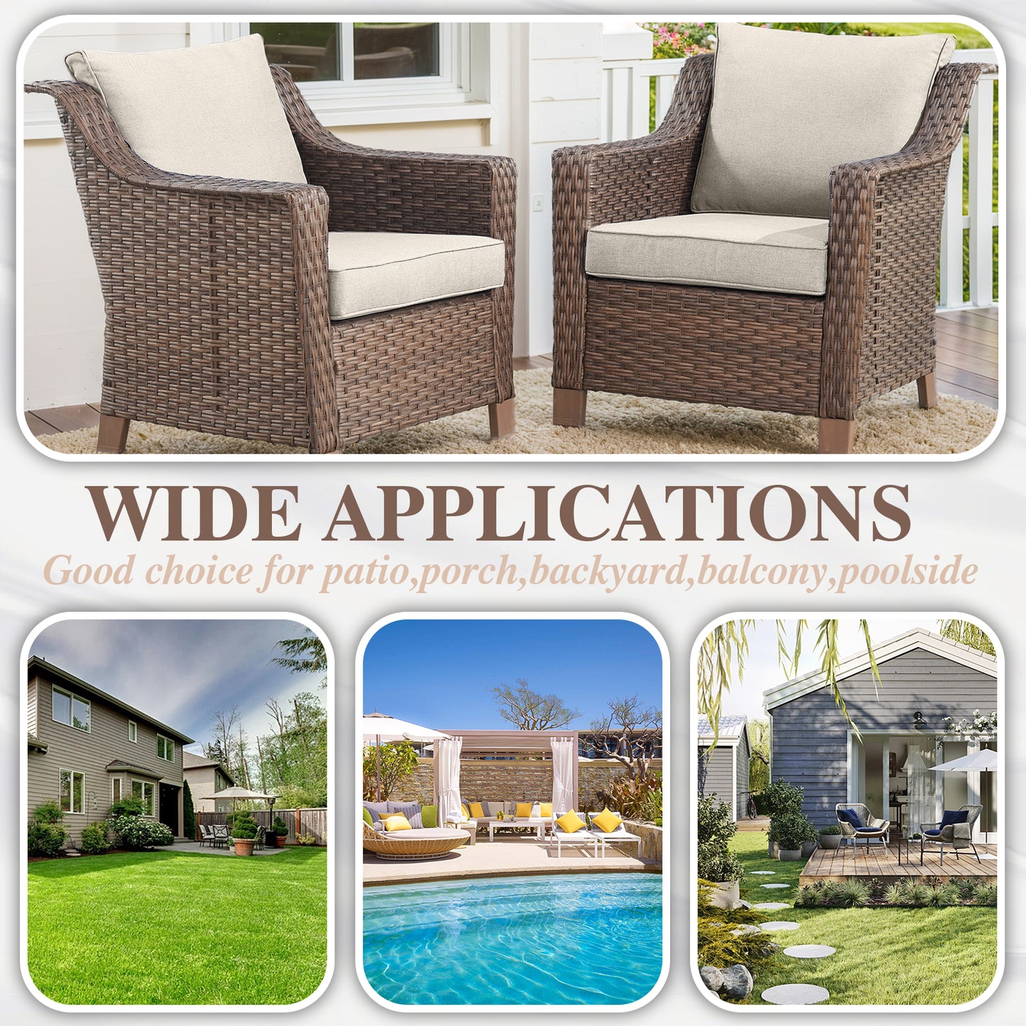 Save 50% - Outdoor Patio Chairs, DAR Series