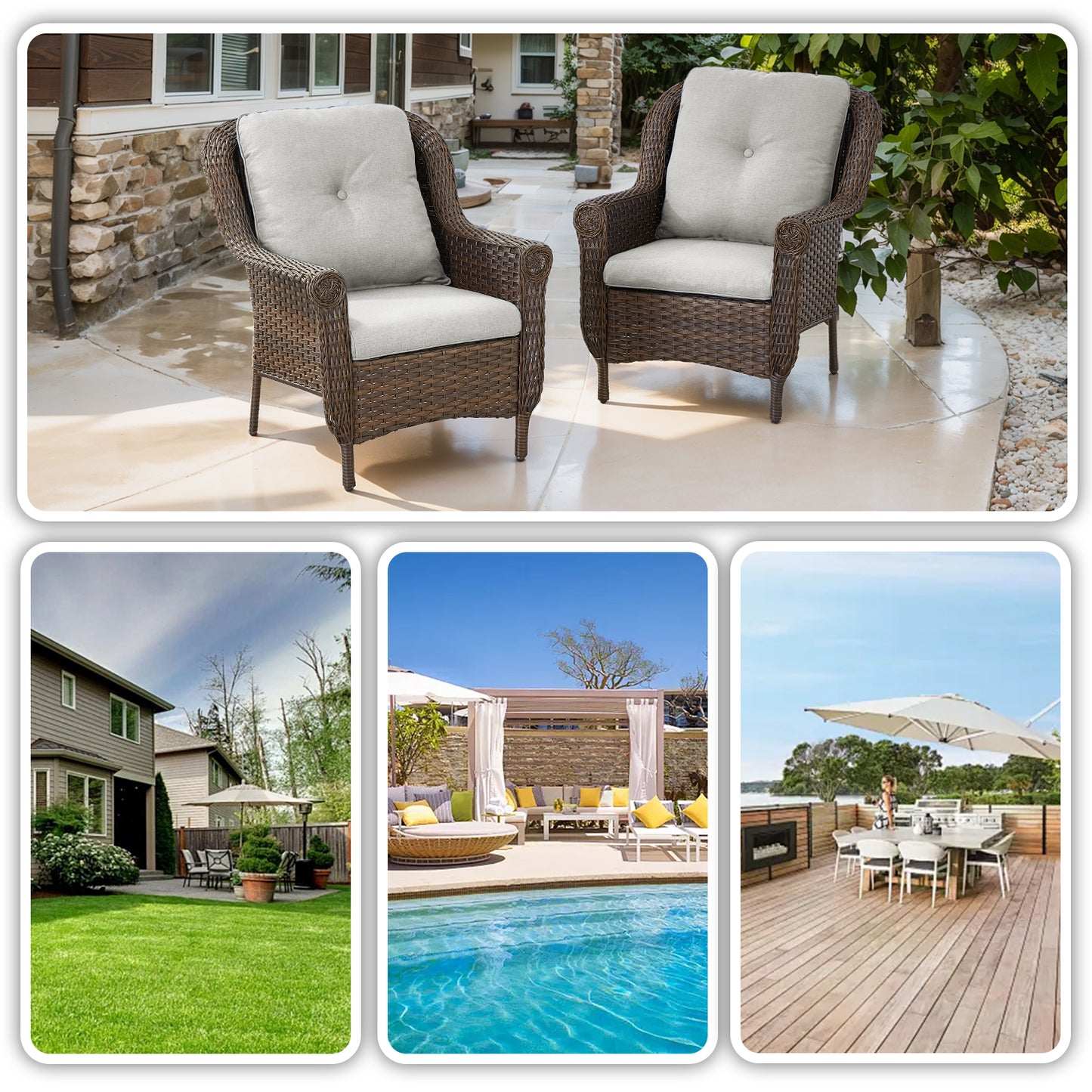 Outdoor Patio Chairs, FL Series
