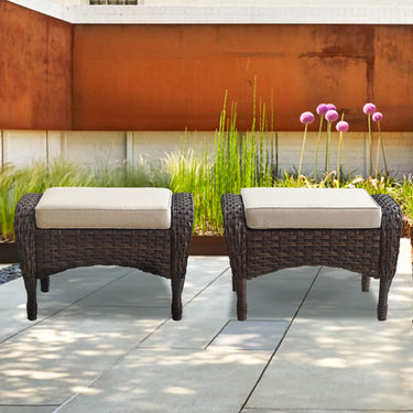 Outdoor Wicker Ottoman, NDS Series - Belord