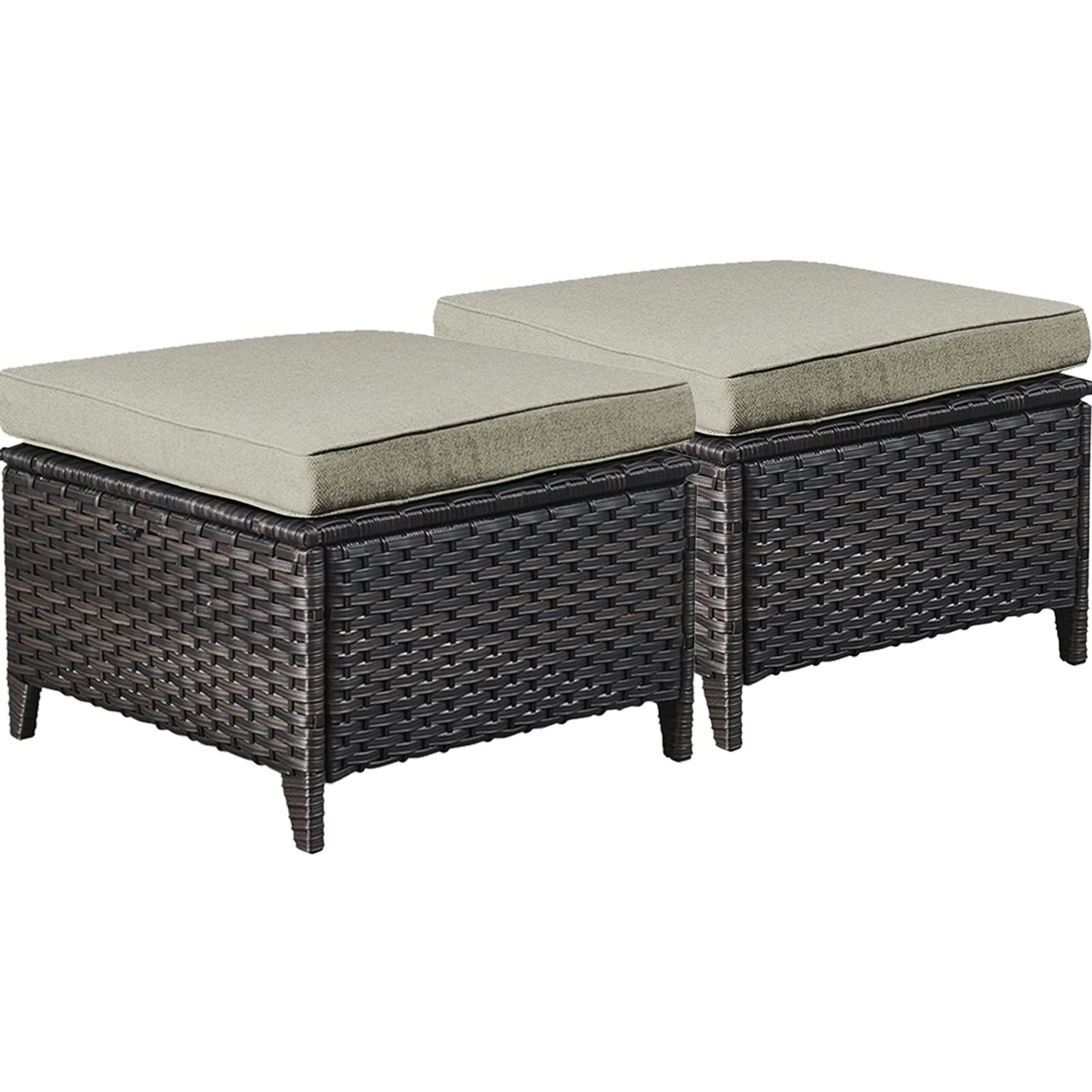 Outdoor PE Rattan Ottoman, NTC Series